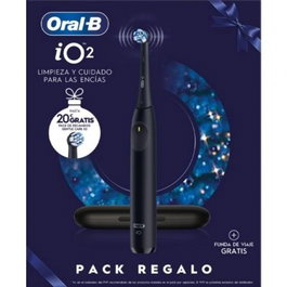 Oral-B Cepillo dental Braun iO 2 con 2 recambios, Negro